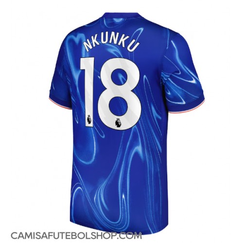 Camisa de time de futebol Chelsea Christopher Nkunku #18 Replicas 1º Equipamento 2024-25 Manga Curta